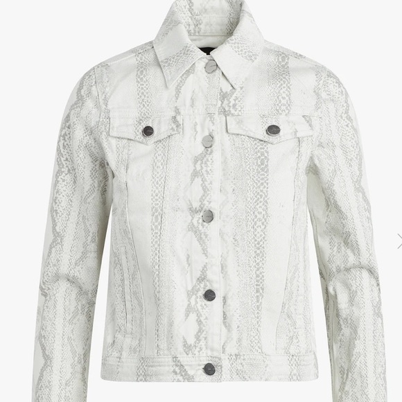 New joe’s STANDARD TRUCKER JACKET snake print $298 - Picture 6 of 9